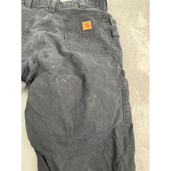 Carhartt Loose Fit Canvas Utility Work Pants Men's Size 36x34 Black - Picture 4 of 14